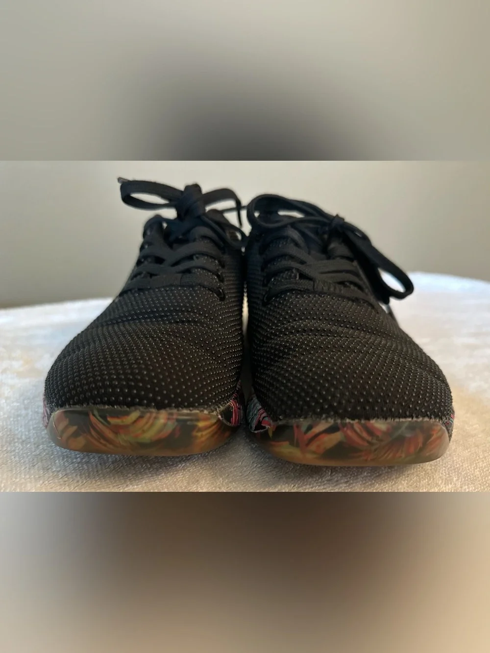 🖤🌺 NOBULL Black Floral Trainers | Women’s Size 6.5 | Cross Training Shoes